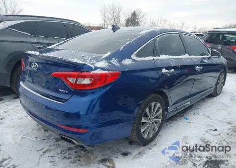 2016 Hyundai Sonata Sport z USA, uszkodzony, nr VIN 5NPE34AF7GH389806